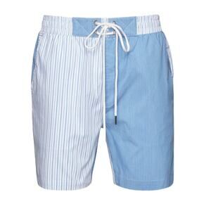 Ser.O.Ya Mens Size XL NEW Ziggy Swim Trunk Shorts in Blue Stripe Combo NWT